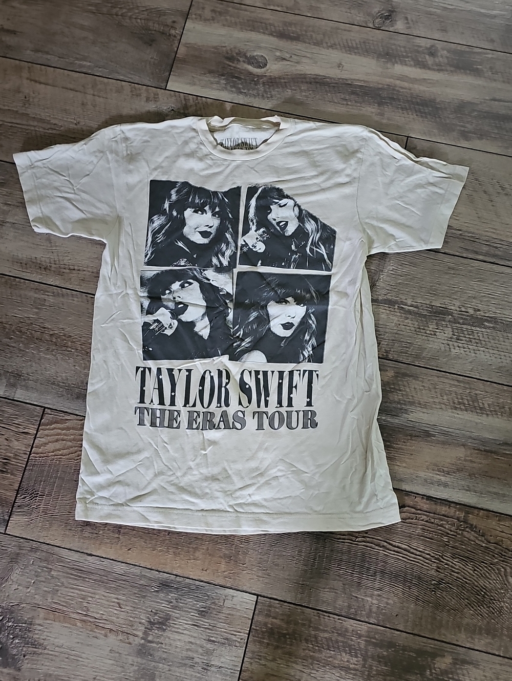 Taylor Swift Eras Tour Tee with Black Photo Grid